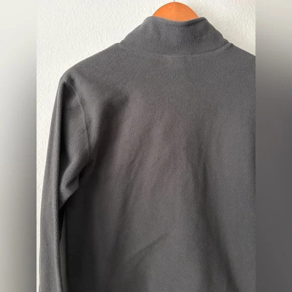 The North Face Kids Gray Yellow Quarter Zip-Up Fleece Boy’s XL 18/20 - Picture 4 of 10